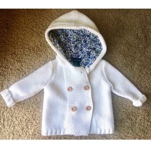 Cream knit jacket/sweater